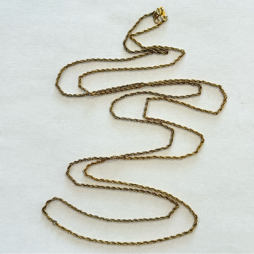 Vintage Speidel 10k Gold Filled Necklace 235 Length Long Chain Link 76 Grams 65$